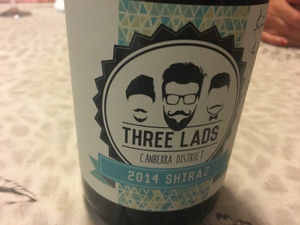 Three Lads Canberra Shiraz