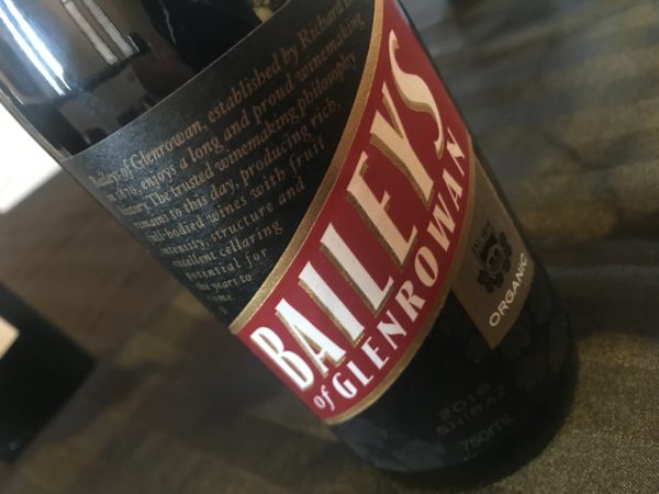 Baileys of Glenrowan Organic Shiraz 2016