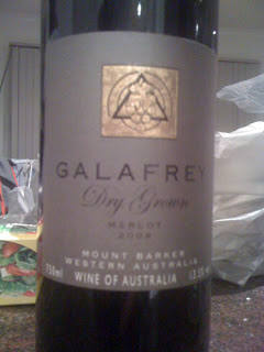 Galafrey ‘Dry Grown’ Merlot 2008