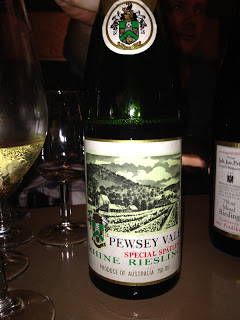 Pewsey Vale Special Spätlese Rhine Riesling 1979