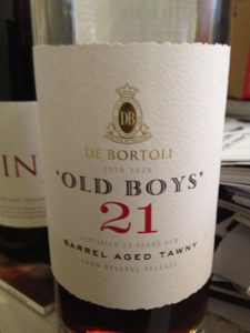 A flashback wine? De Bortoli Old Boys 21yo Tawny