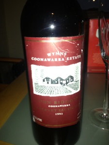 A flashback: Wynns John Riddoch 1993