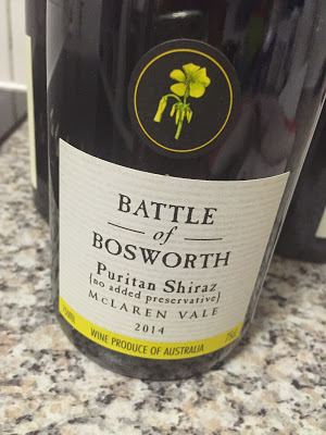 Battle of Bosworth Puritan No Added Preservative Shiraz 2014
