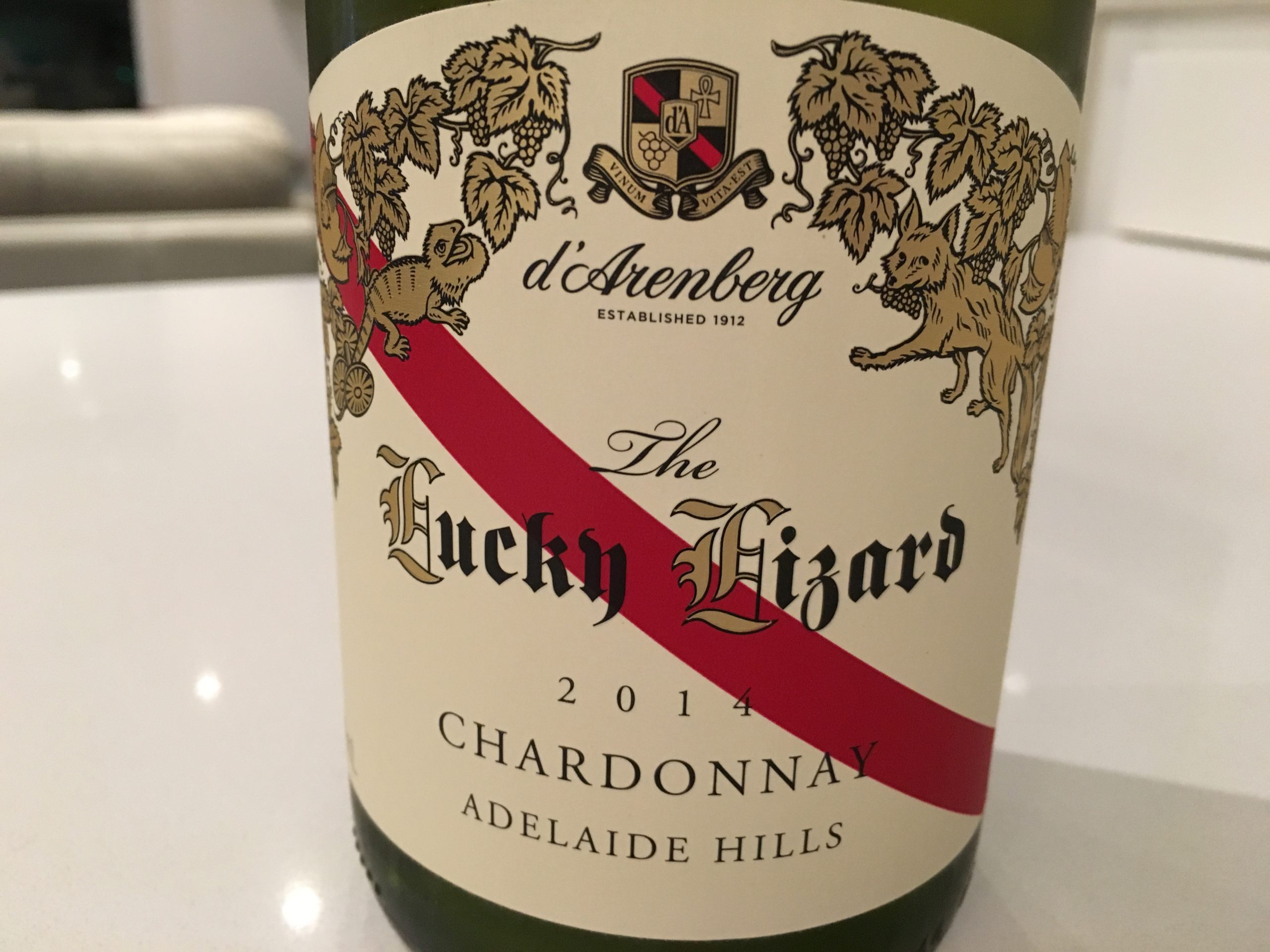 d'Arenberg The Lucky Lizard Adelaide Hills Chardonnay 2014