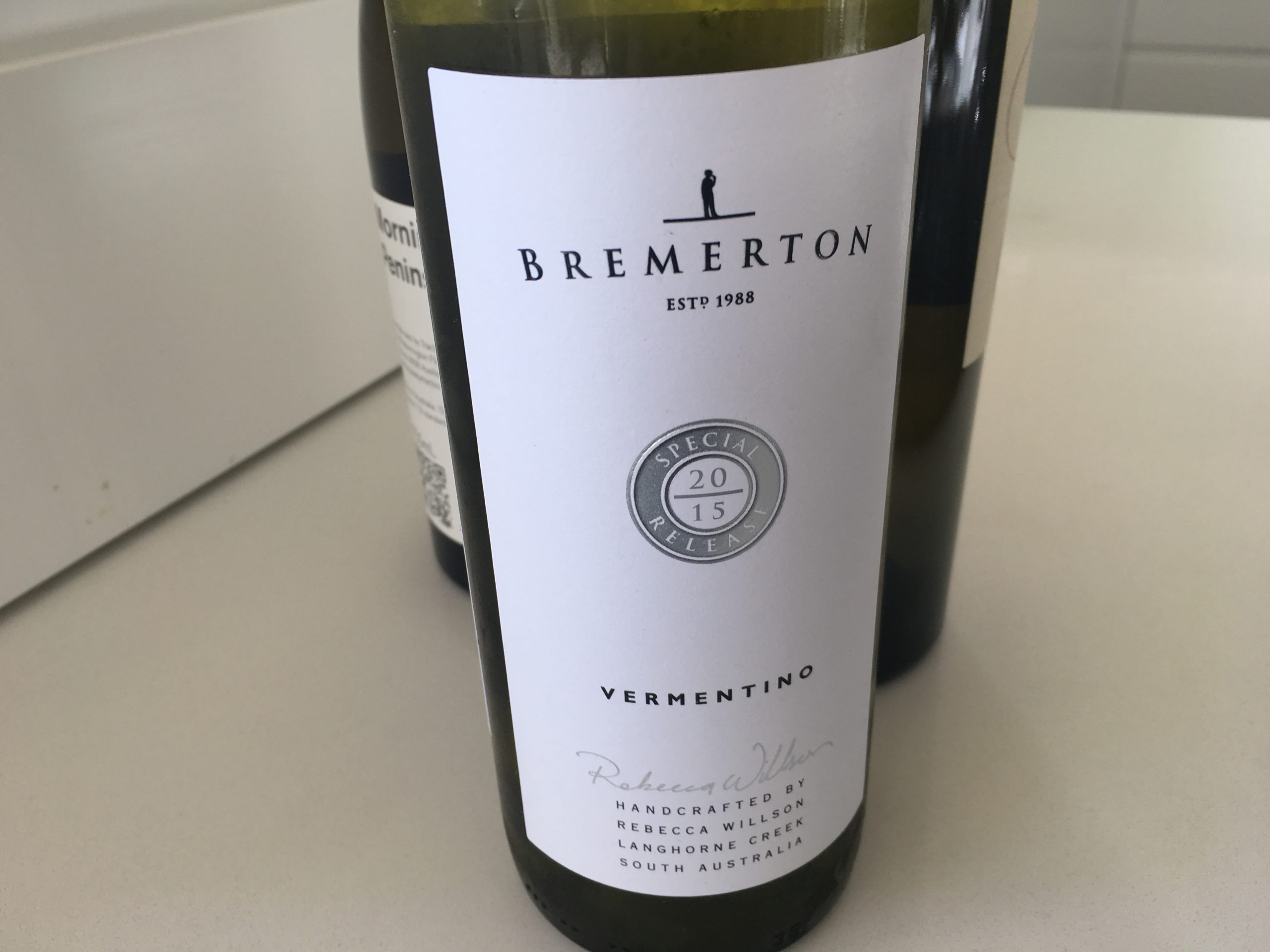 Bremerton Special Release Langhorne Creek Vermentino 2015