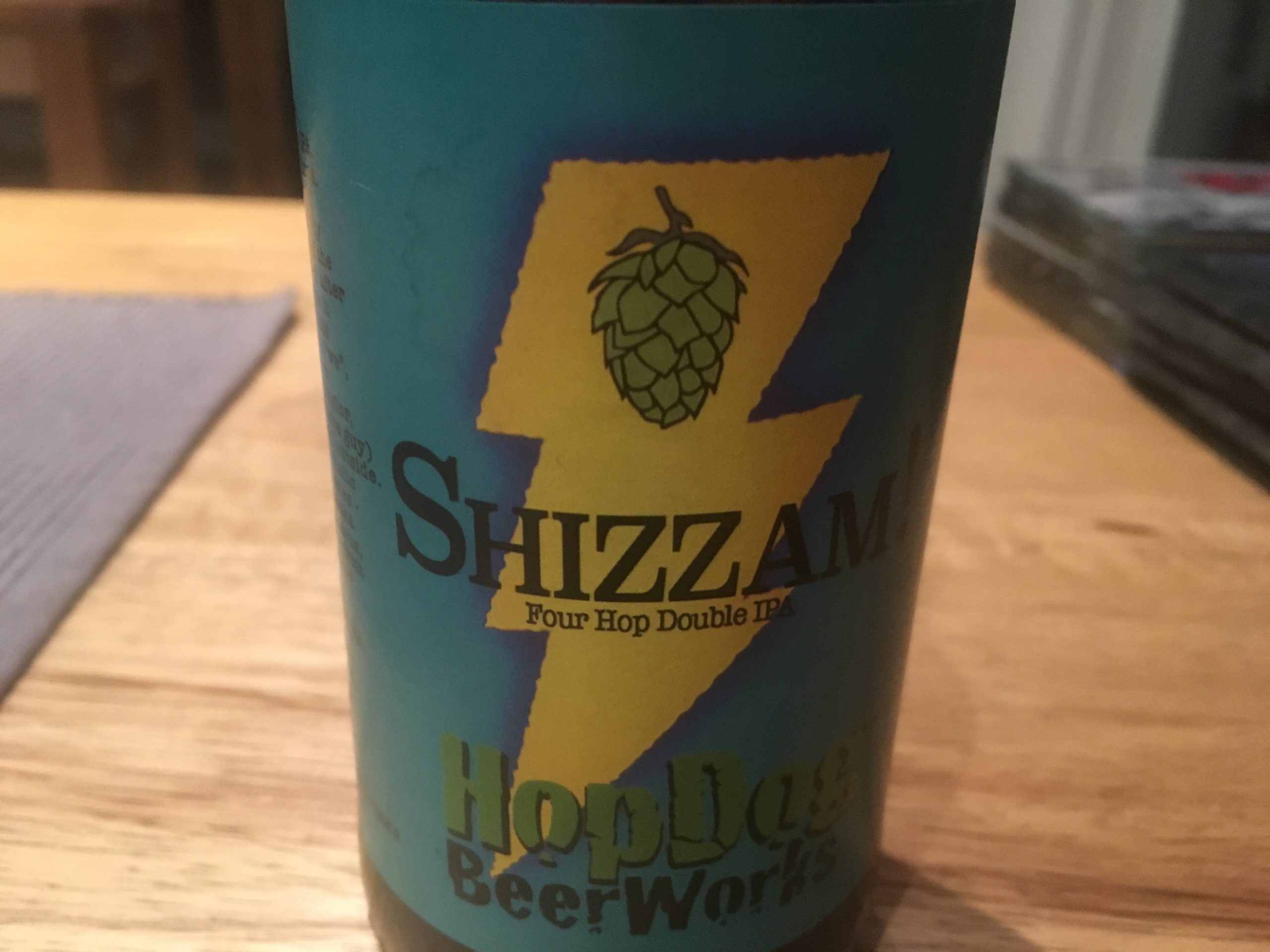 BEER: HopDog BeerWorks Shizzam Four Hop Double IPA