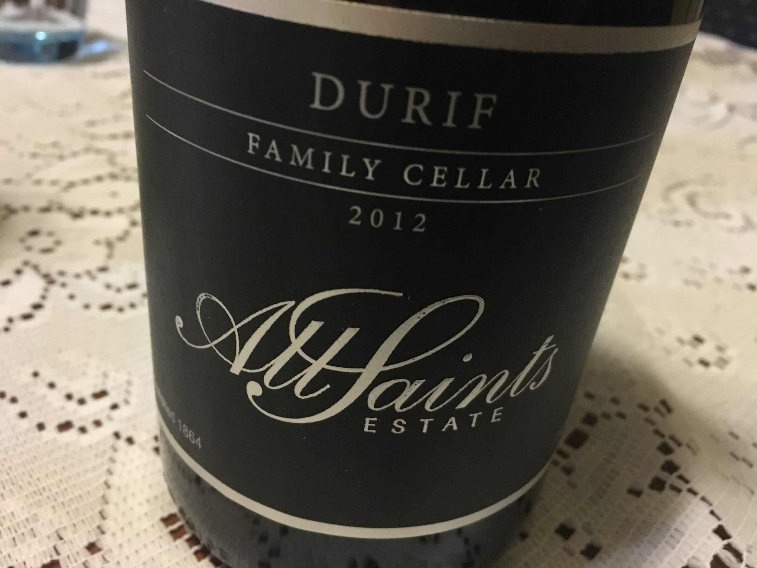All Saints Family Cellar Rutherglen Durif 2012