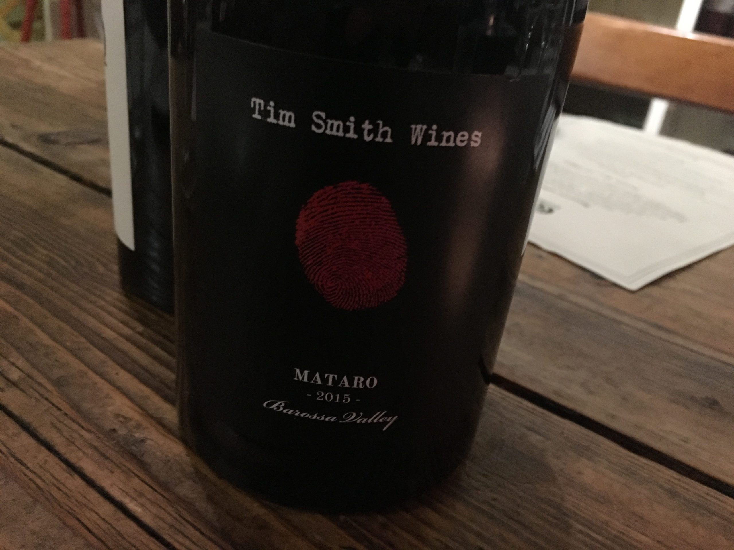 Tim Smith Barossa Mataro 2015