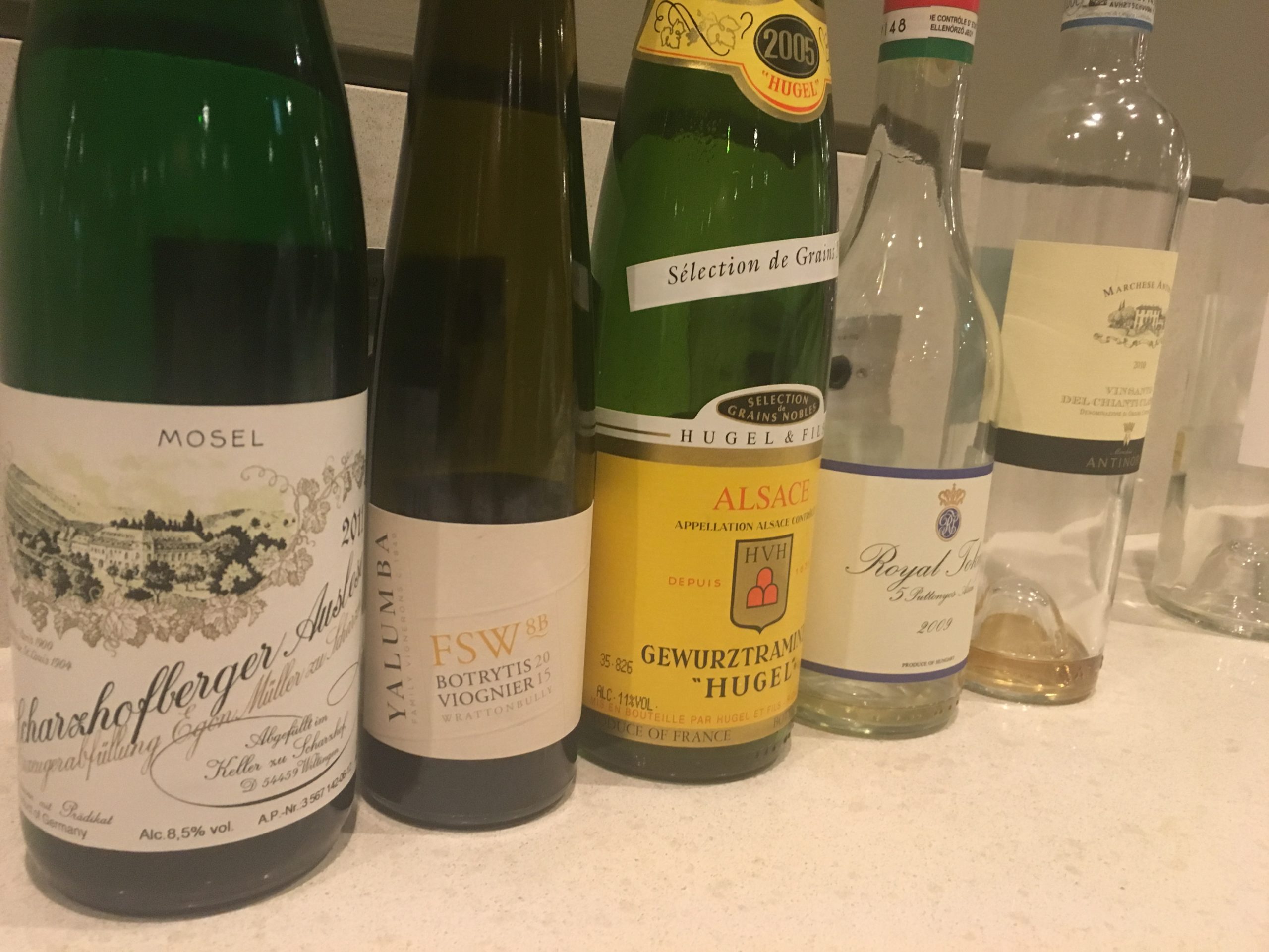 Working With Wine Highlights: Sweet Wines Flight 1