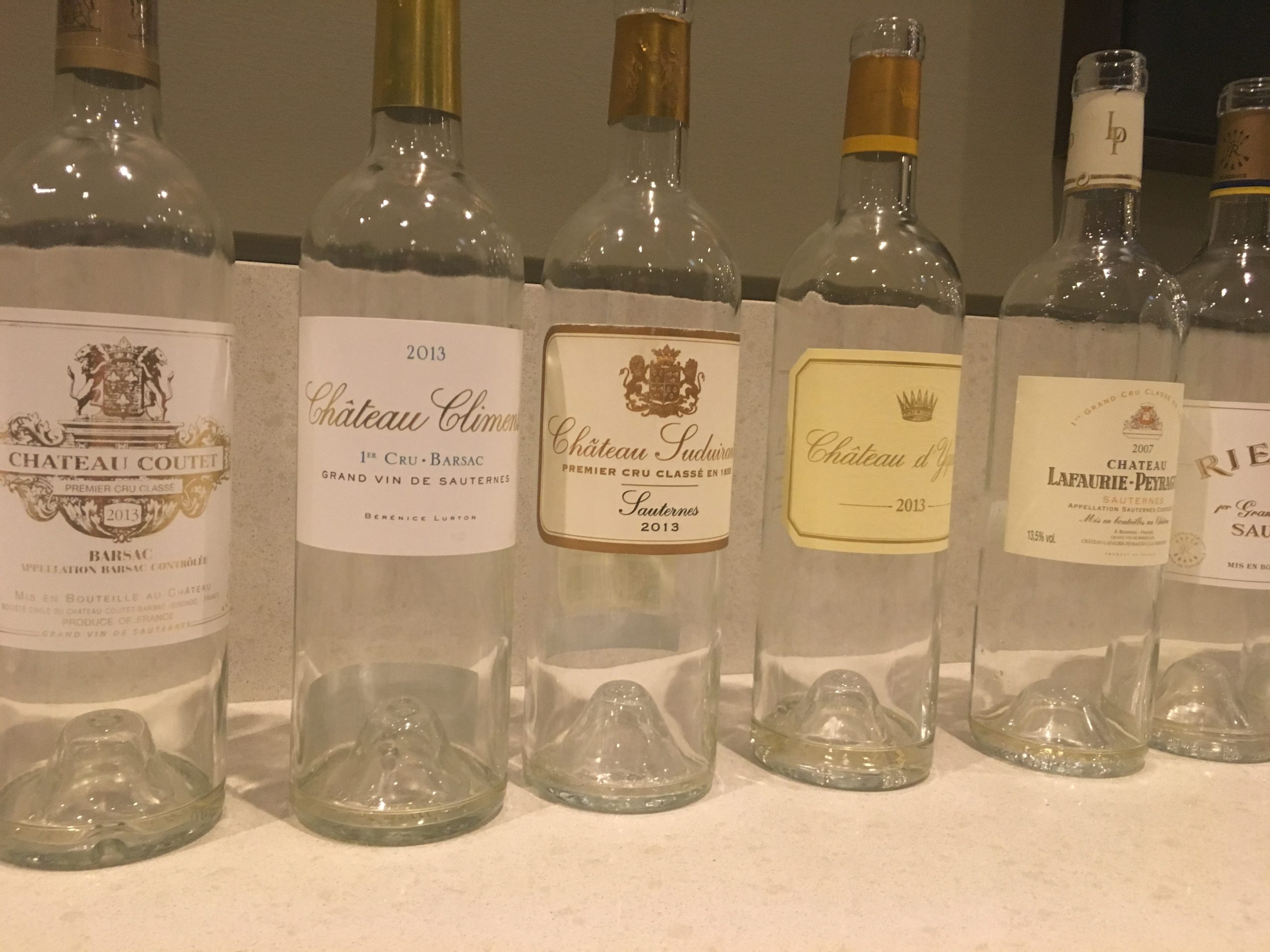 Working With Wine Highlights: Flight 2 Sauternes 2013 (inc. ’13 d’Yquem)