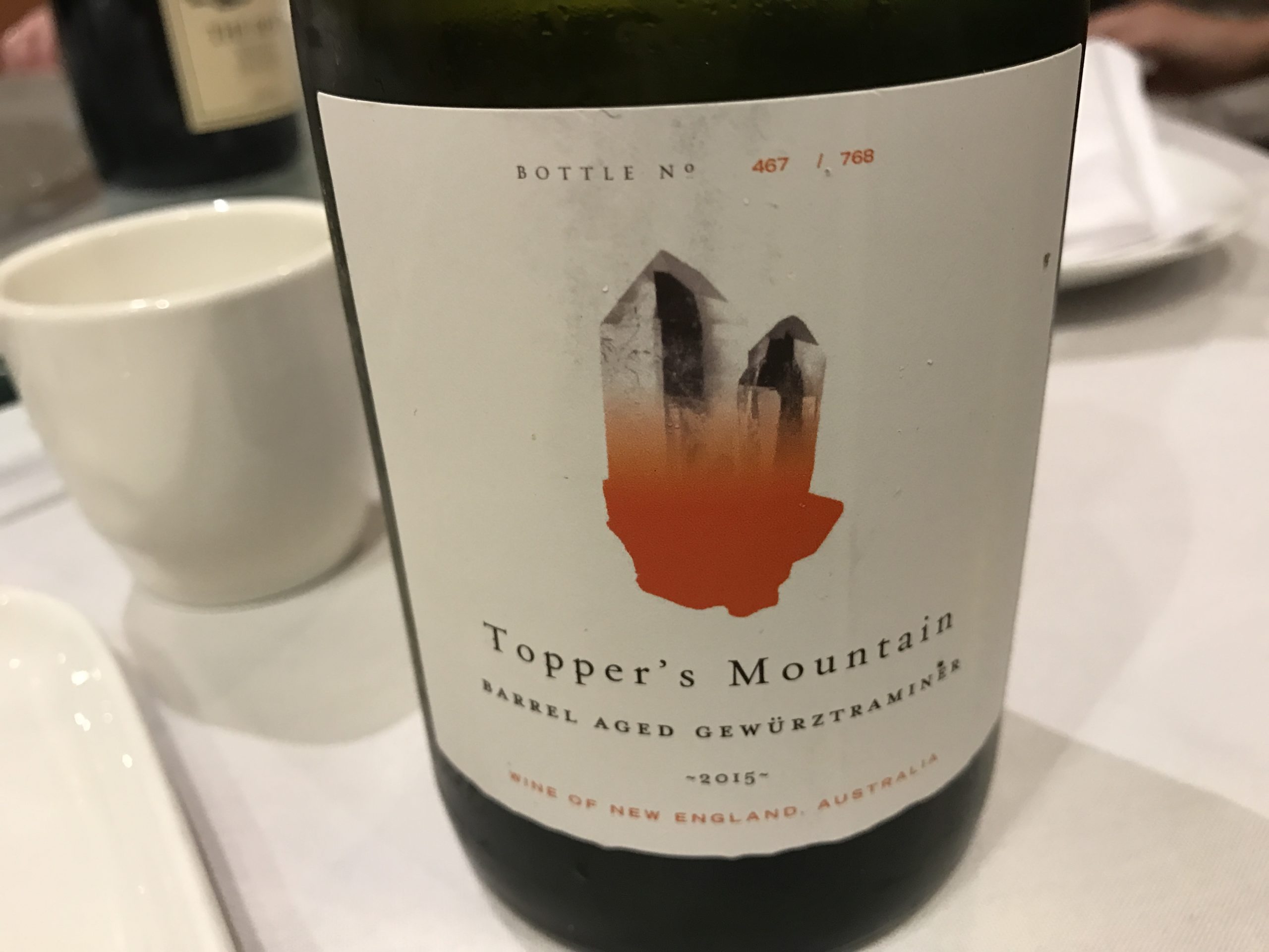 Topper’s Mountain and a gregarious Gewurztraminer