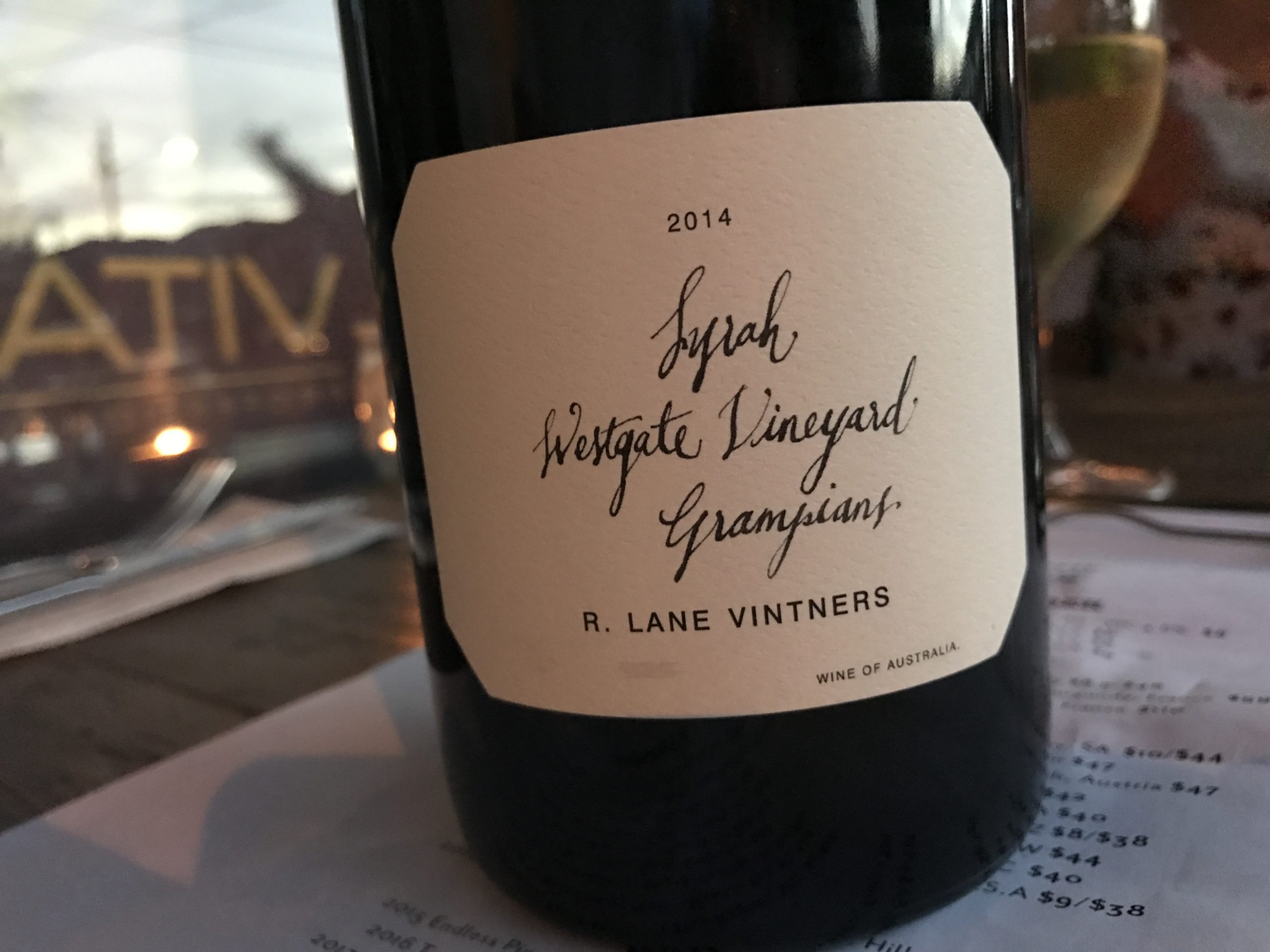 Rory Lane’s new super premium 2014 Grampians Syrah