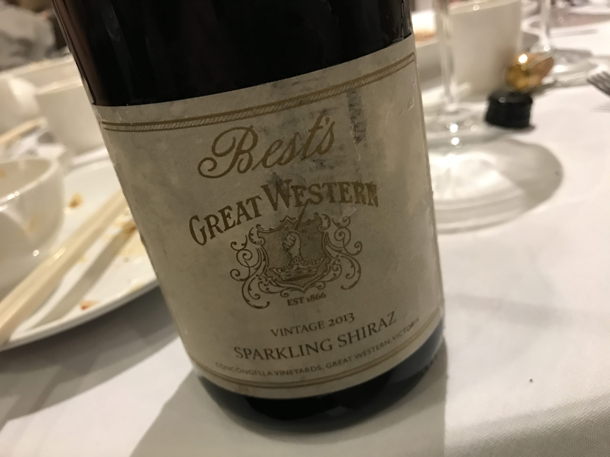 Classic Best’s Great Western Sparkling Shiraz 2013