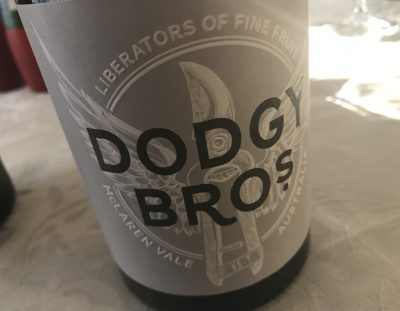 Dodgy Bros. Sellicks Foothills Shiraz 2015