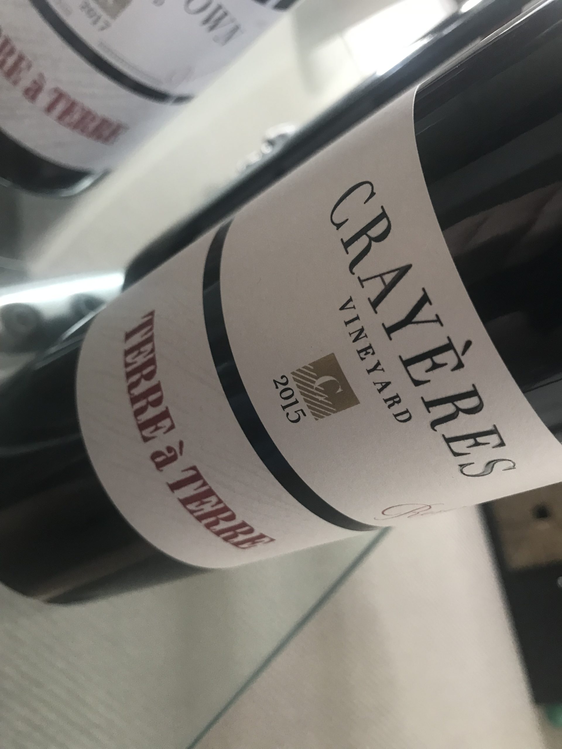Terre à Terre Crayères Vineyard Reserve 2015