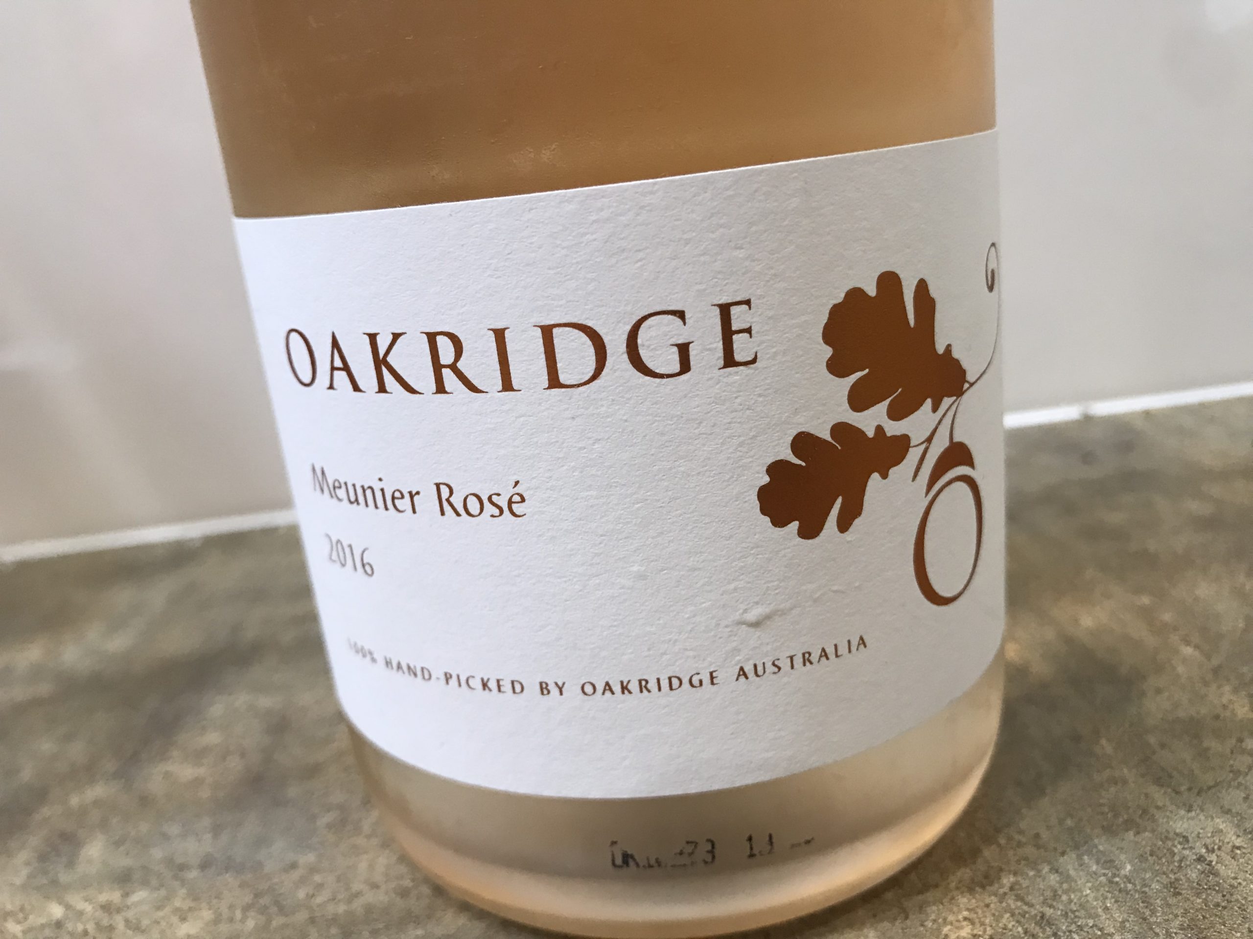 Oakridge’s plain delicious sparkling Meunier Rosé