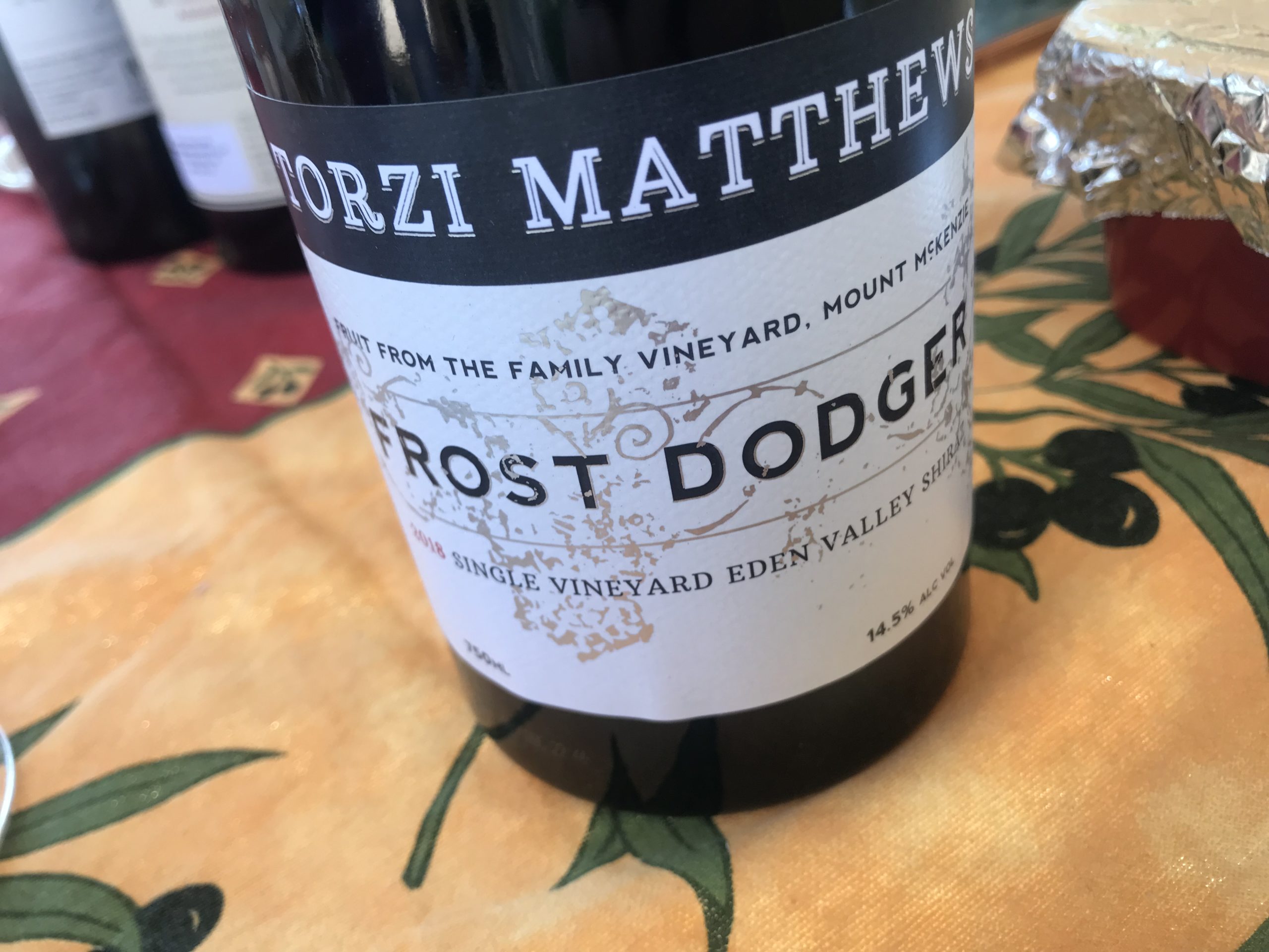 Torzi Matthews Frost Dodger Shiraz 2018