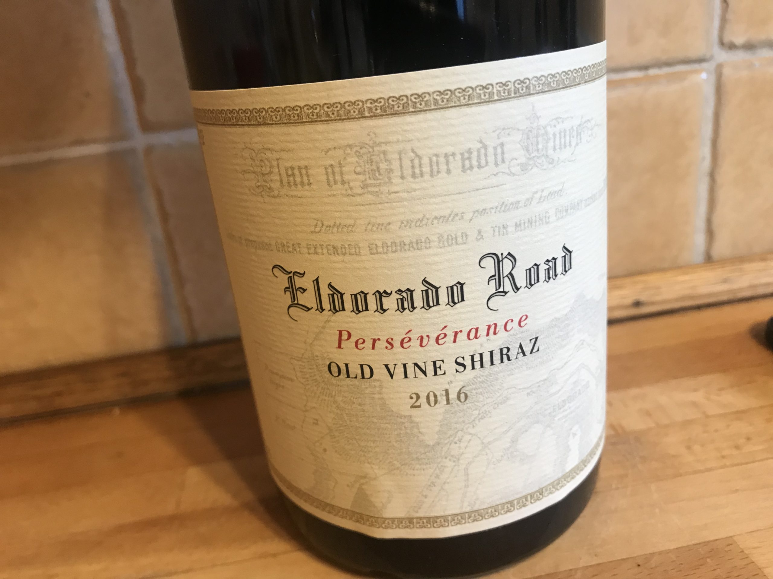 Hard work distilled with the Eldorado Road Perseverance Old Vine Shiraz 2016