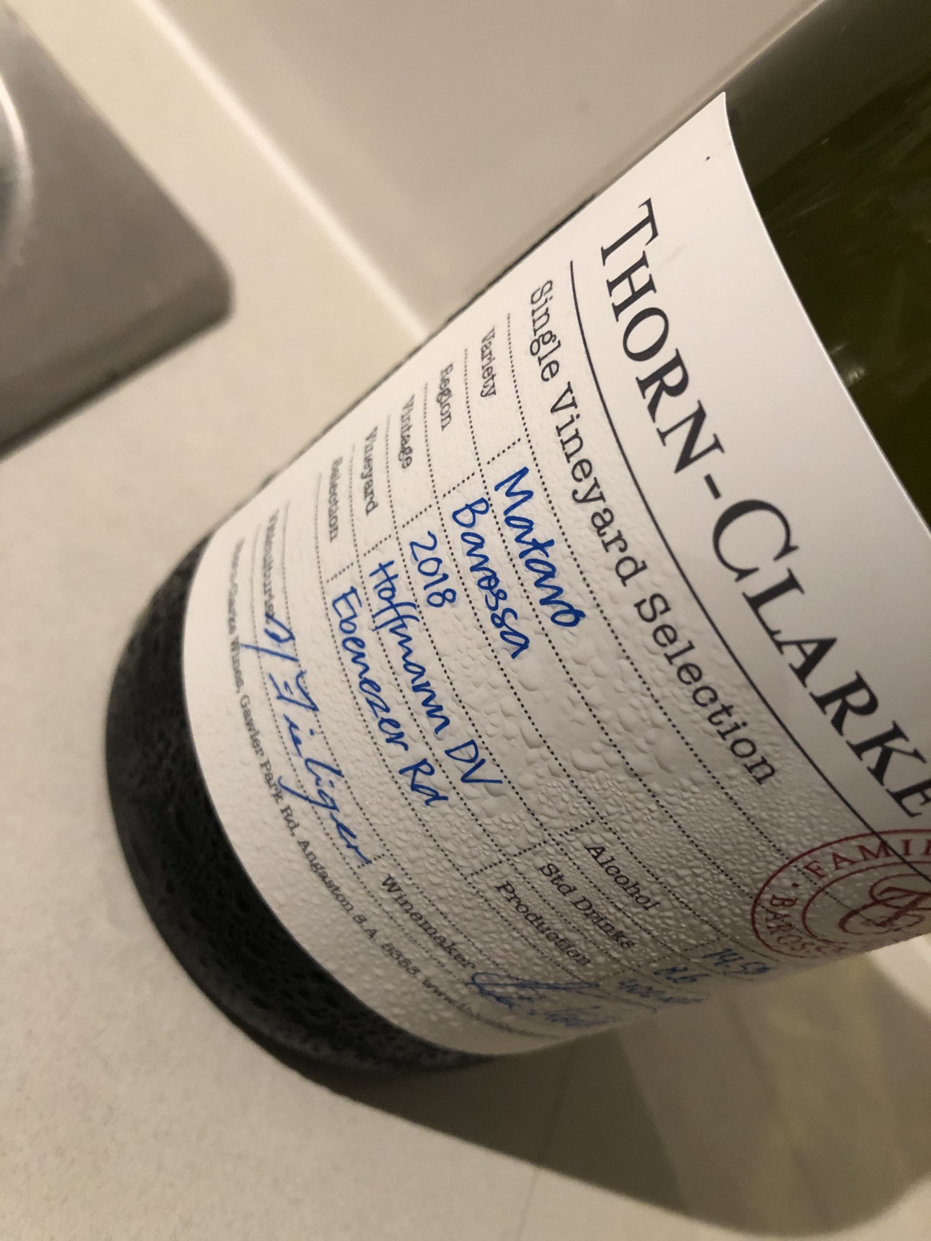 Thorn Clarke Single Vineyard Selection Mataro 2018