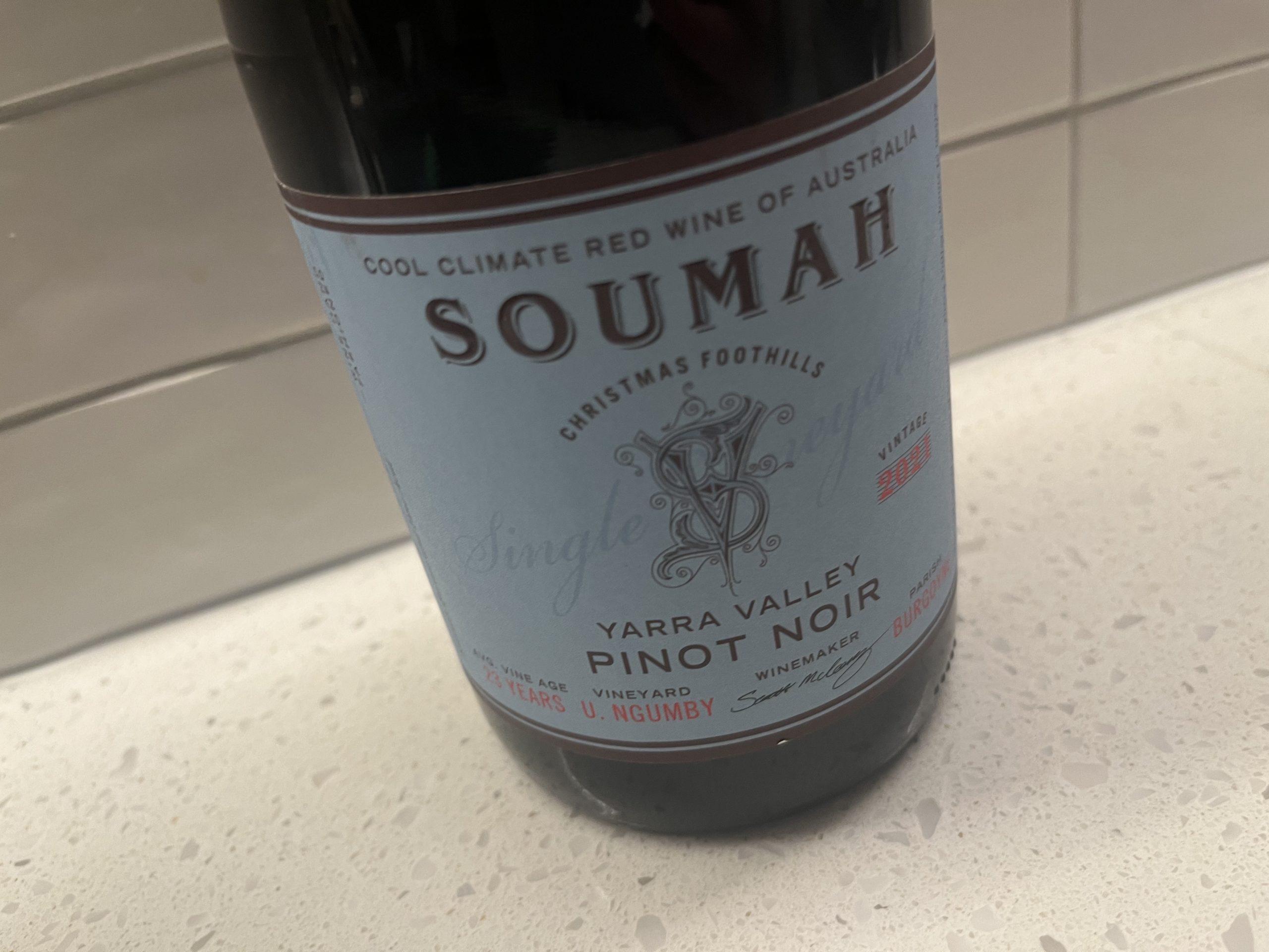 Soumah U.Ngumby Vineyard Pinot Noir 2021