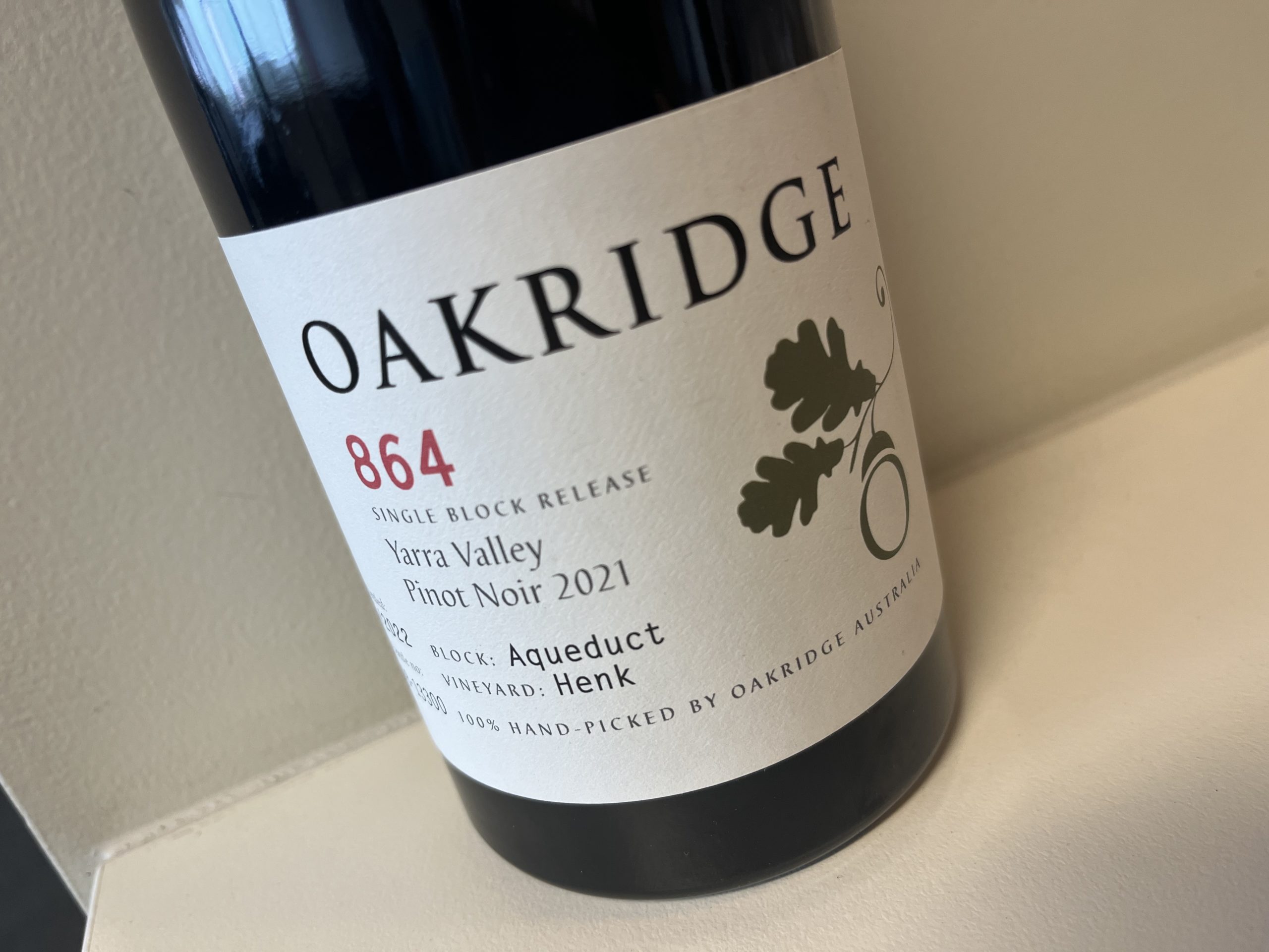 Oakridge 864 Henk Aqueduct Pinot Noir 2021