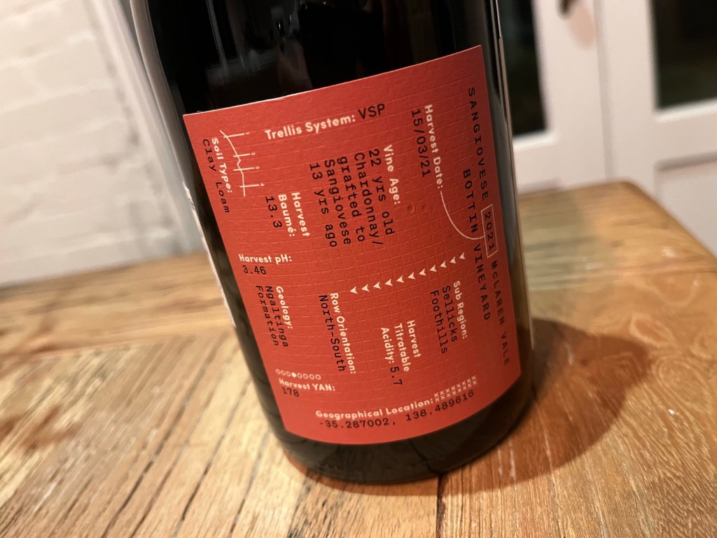 Juxtaposed Sangiovese 2021