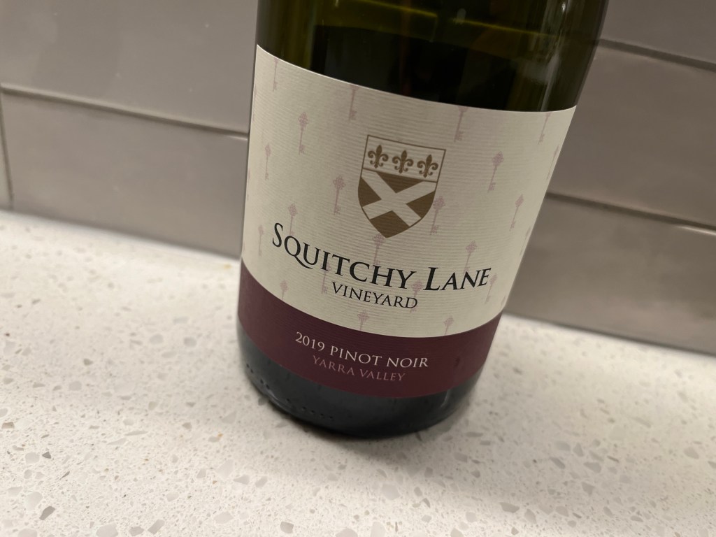 Squitchy Lane Estate Pinot Noir 2019
