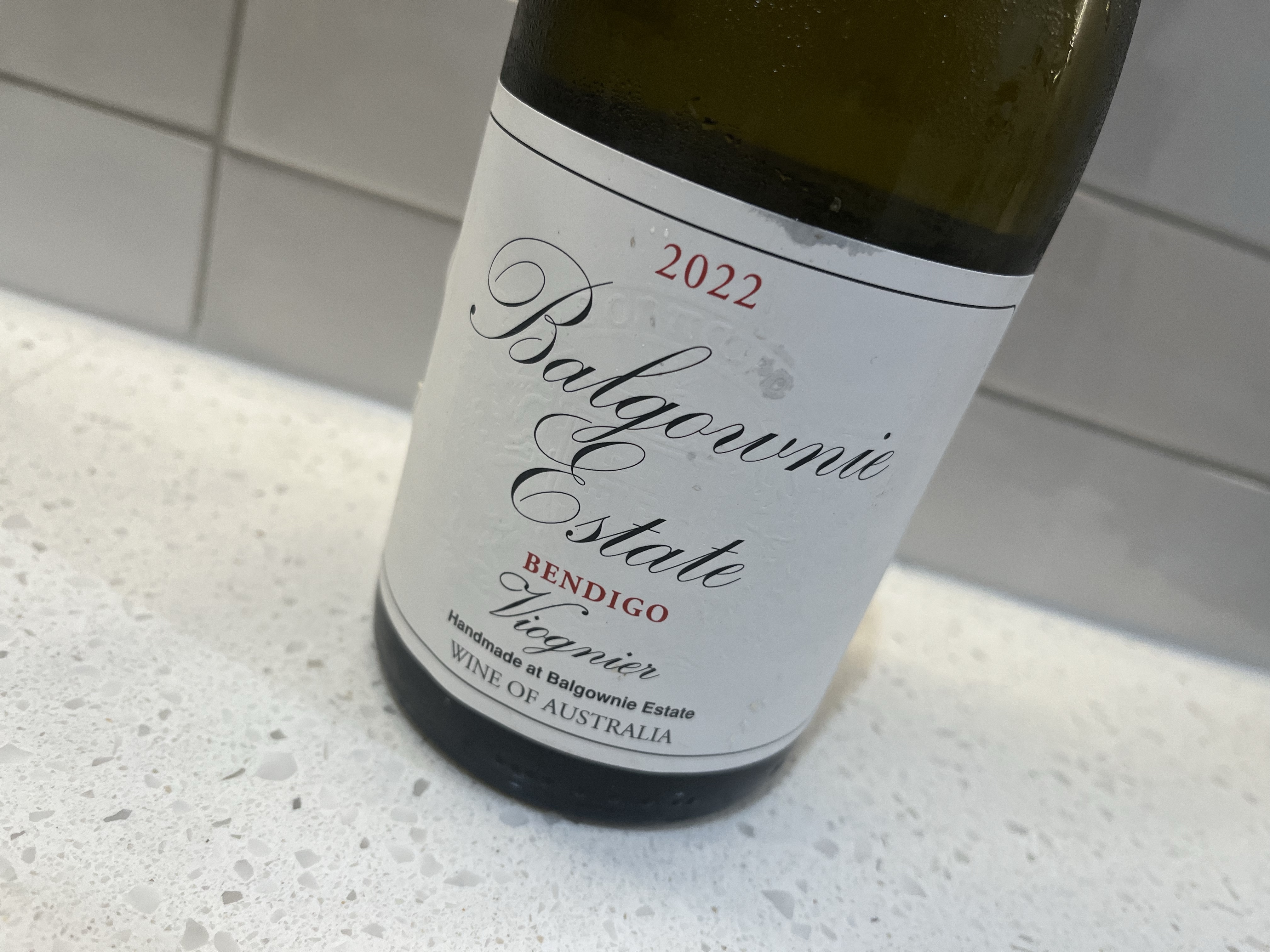 Review: Balgownie Estate Viognier 2022. Another strong local Viognier