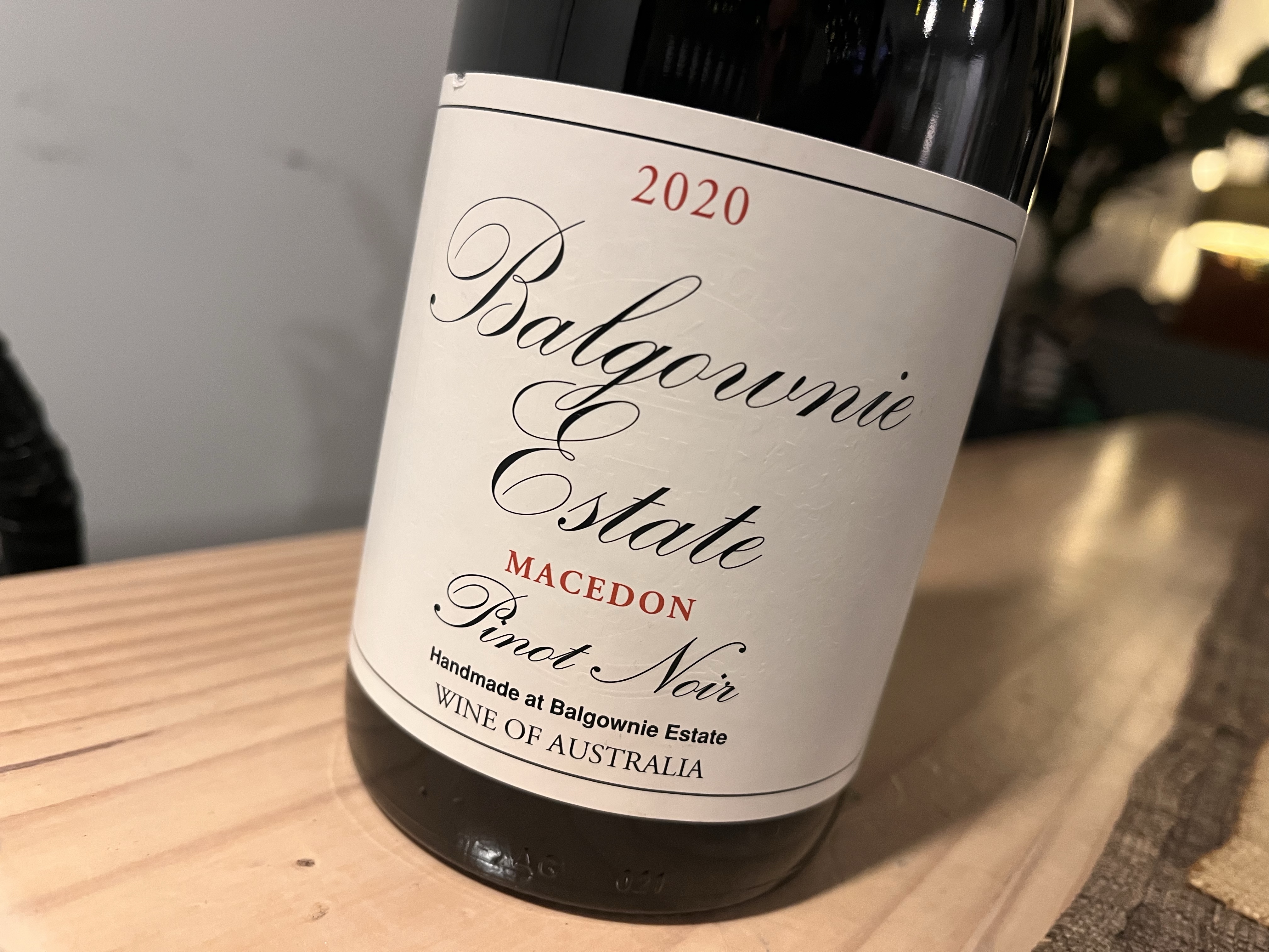 Review: Balgownie Estate Macedon Pinot Noir 2020. It’s svelte