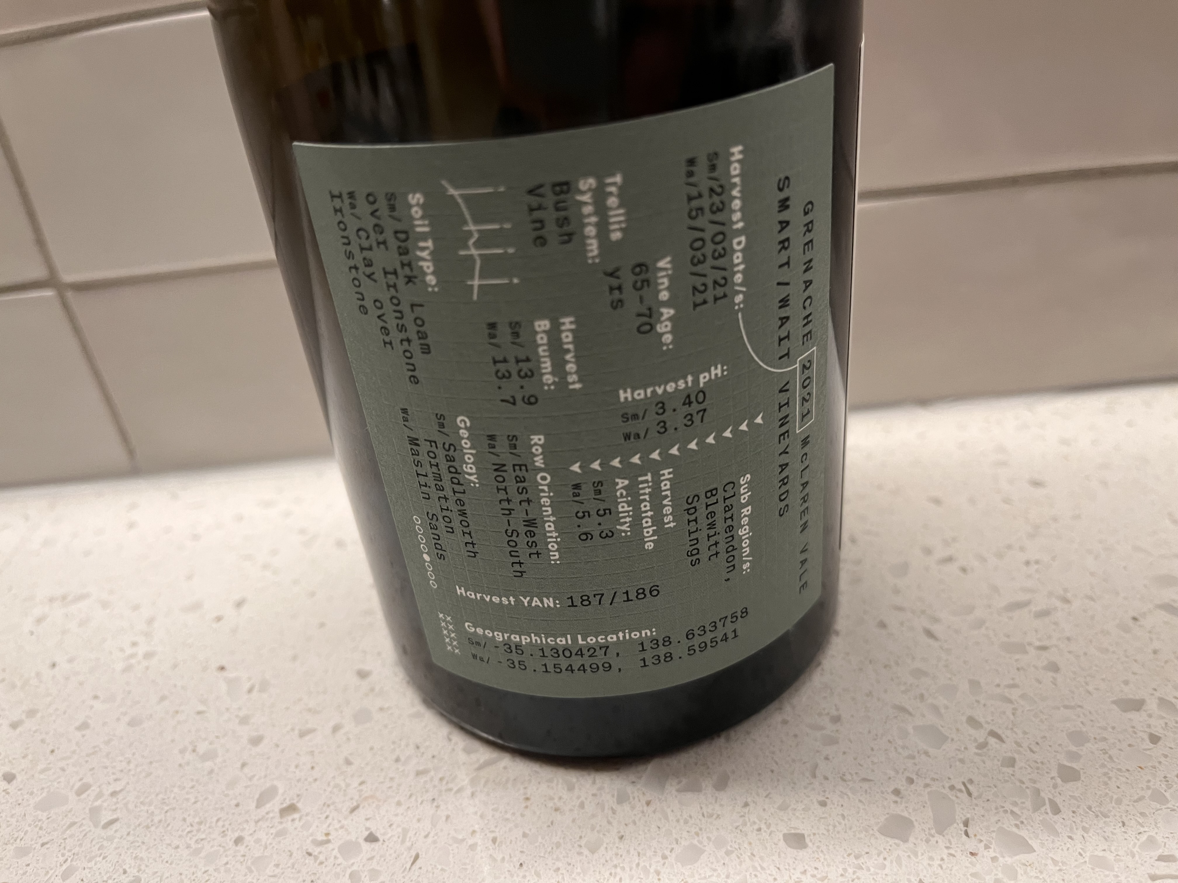 Juxtaposed Old Vine Grenache 2021