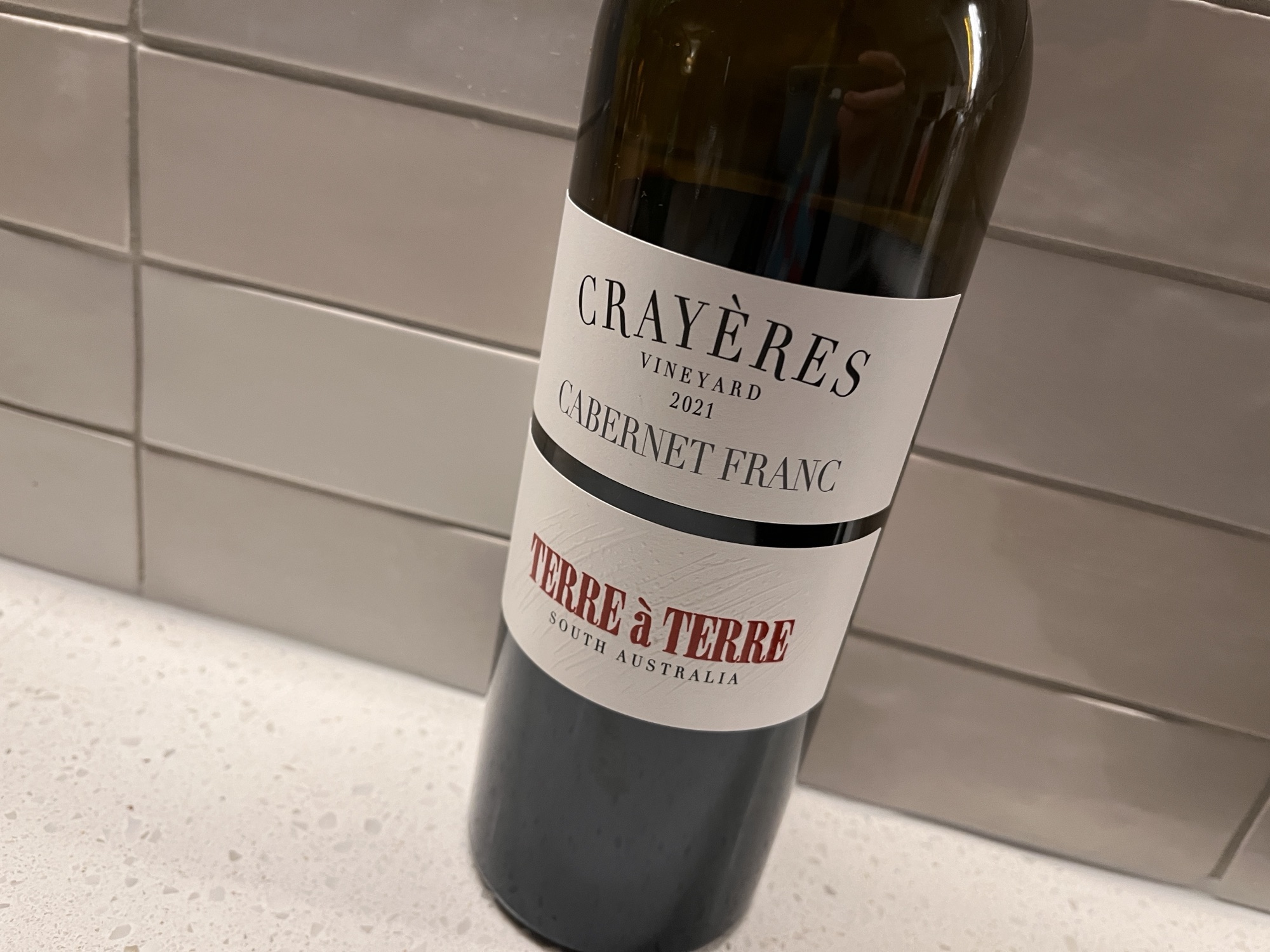 Review: Terre à Terre Crayères Vineyard Cabernet Franc 2021