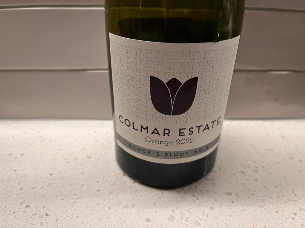 Colmar Estate Block 3 Pinot Noir 2022