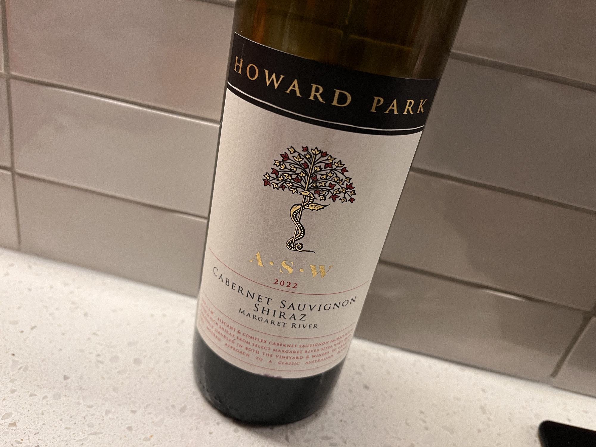 Back into the harness with a Howard Park A.S.W Cabernet Sauvignon Shiraz 2022