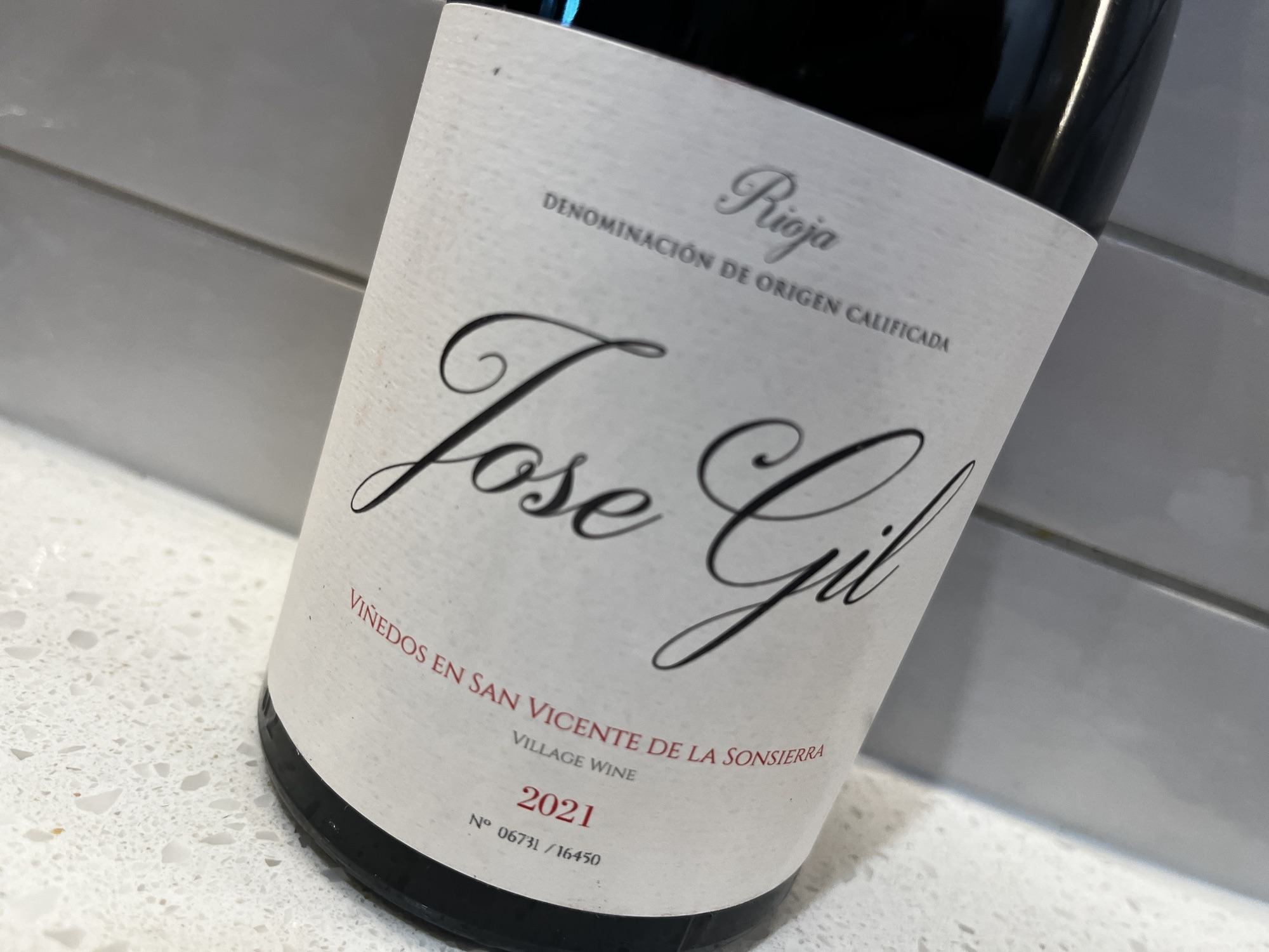 Riojan deliciousness: Jose Gil Rioja Vino de Pueblo San Vicente 2021