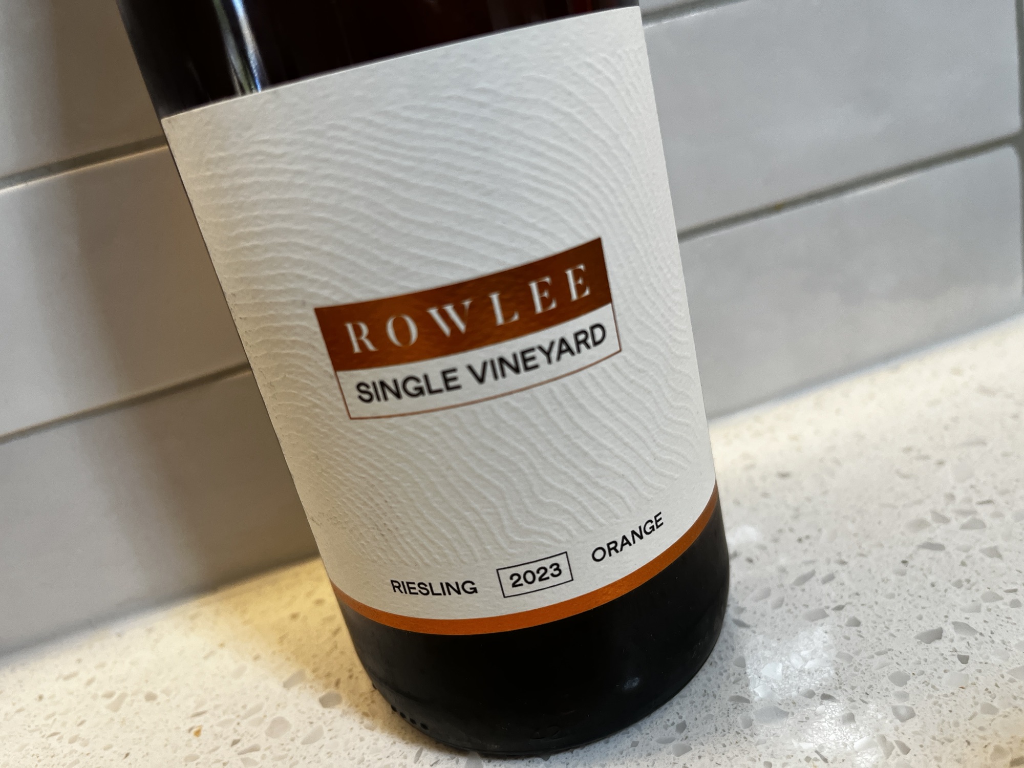 Review: Rowlee Single Vineyard Orange Riesling 2023