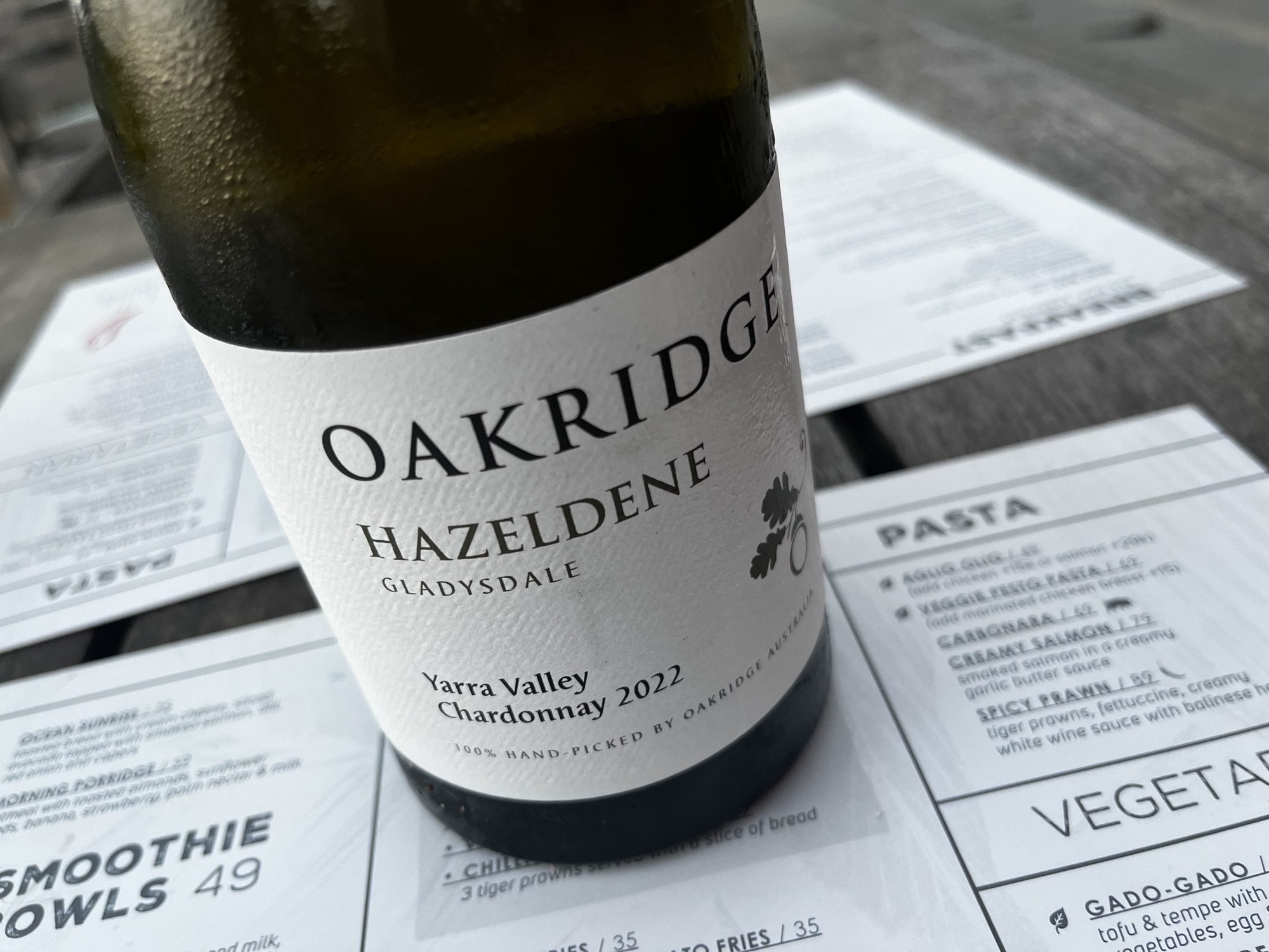 Oakridge Hazeldene Vineyard Chardonnay 2022