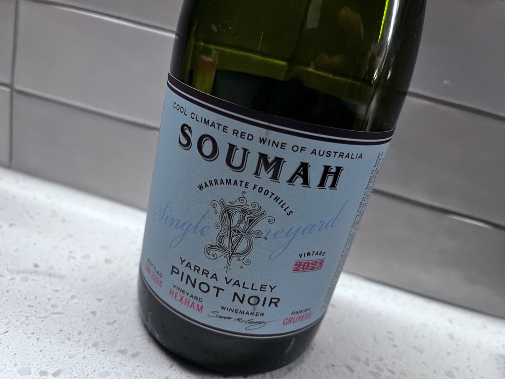 Soumah Hexham Single Vineyard Pinot Noir 2023
