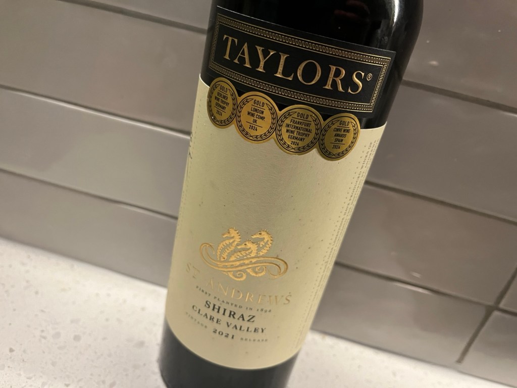 Taylors St Andrews Clare Valley Shiraz 2021