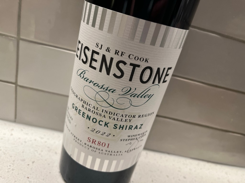 Eisenstone Greenock Shiraz SR801 2022