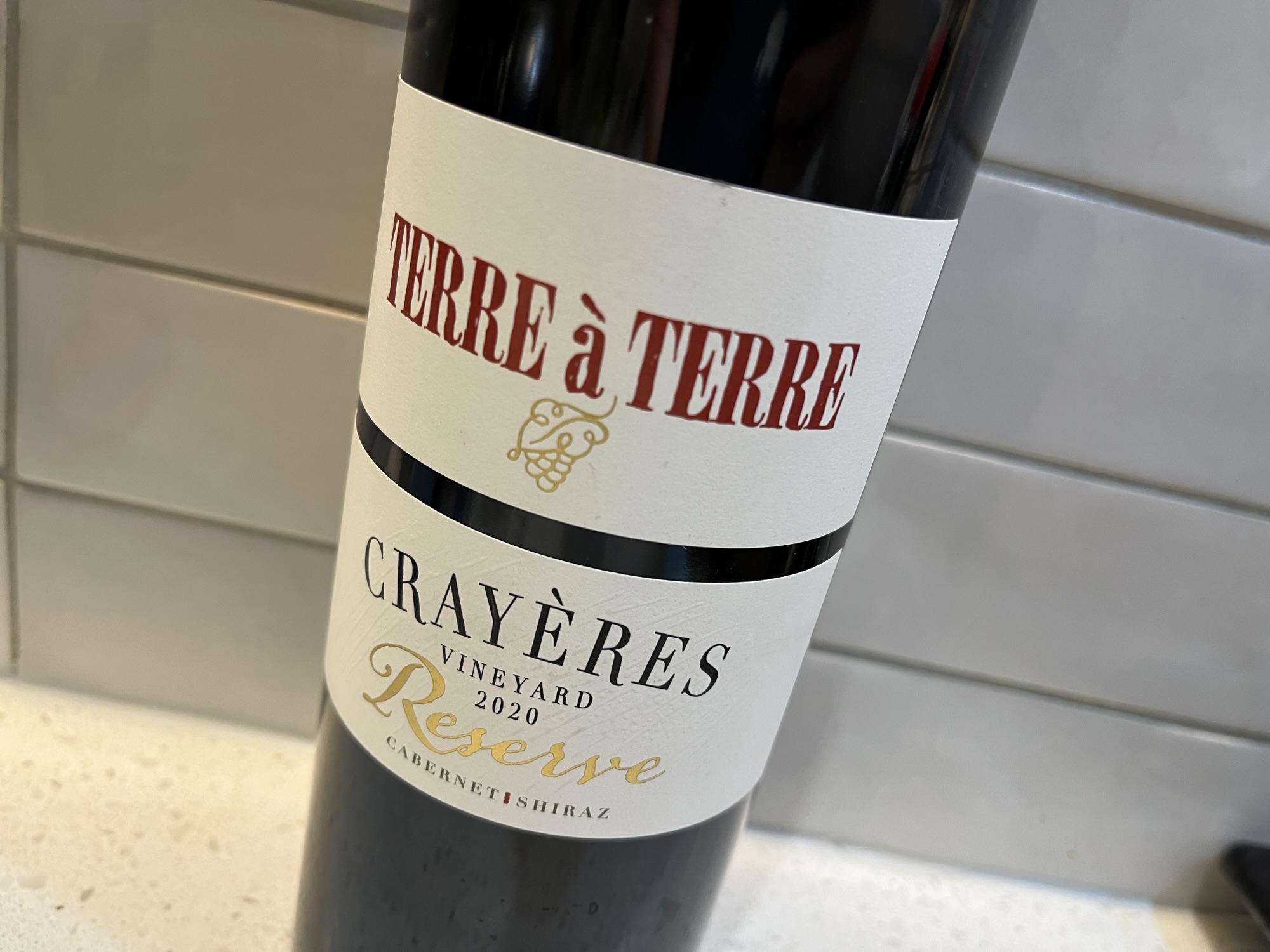 Come back in a decade for the Terre à Terre Crayères Vineyard Reserve 2020
