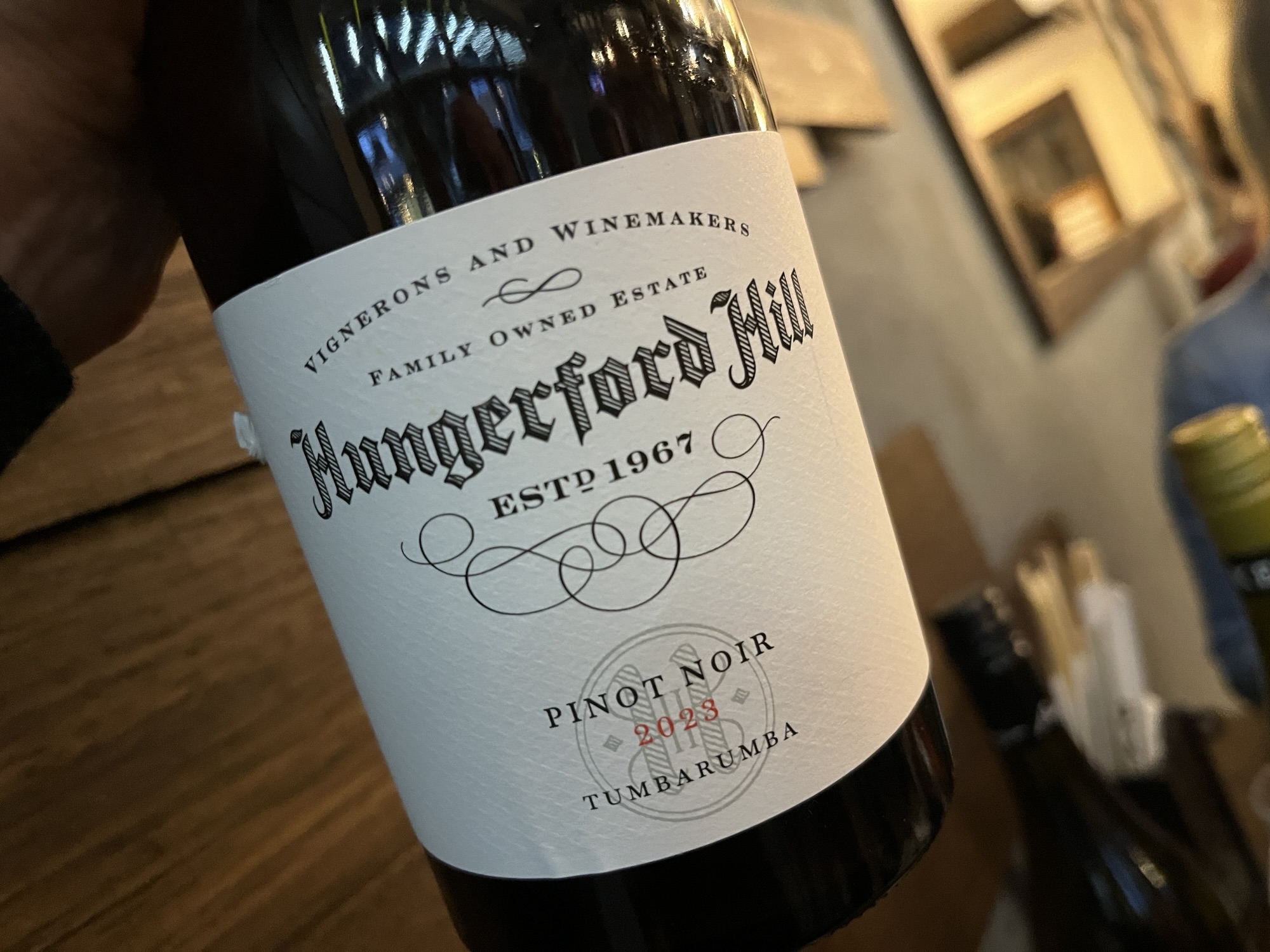 The high toned Hungerford Hill Tumbarumba Pinot Noir 2023