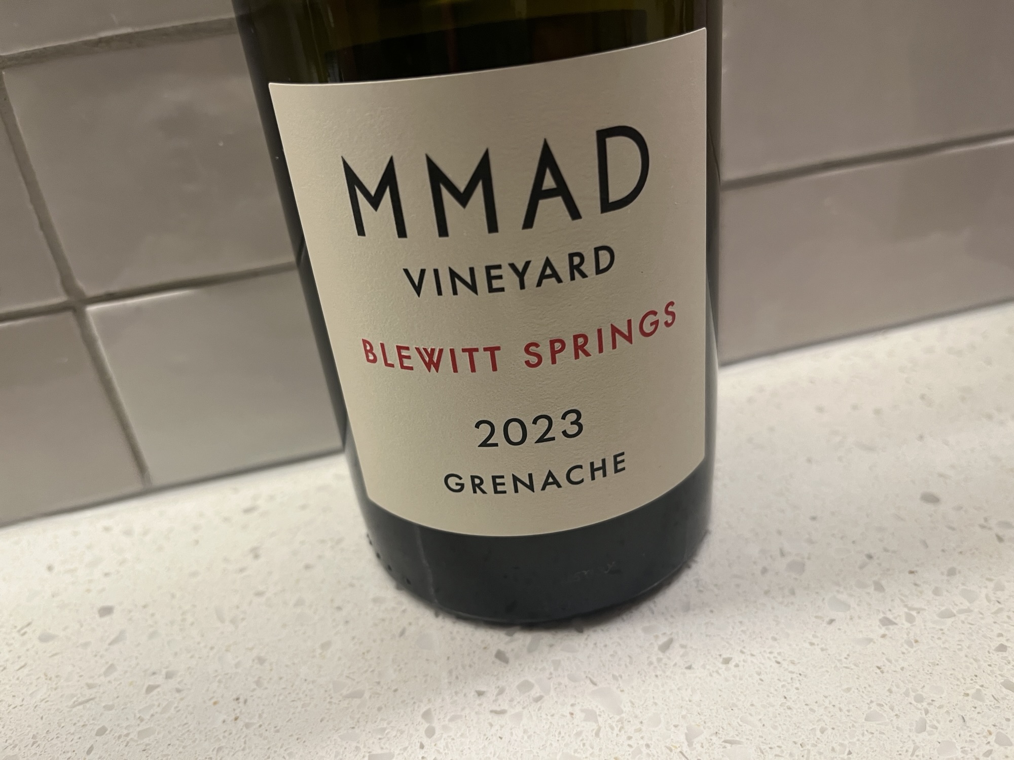 MMAD Vineyard Grenache 2023