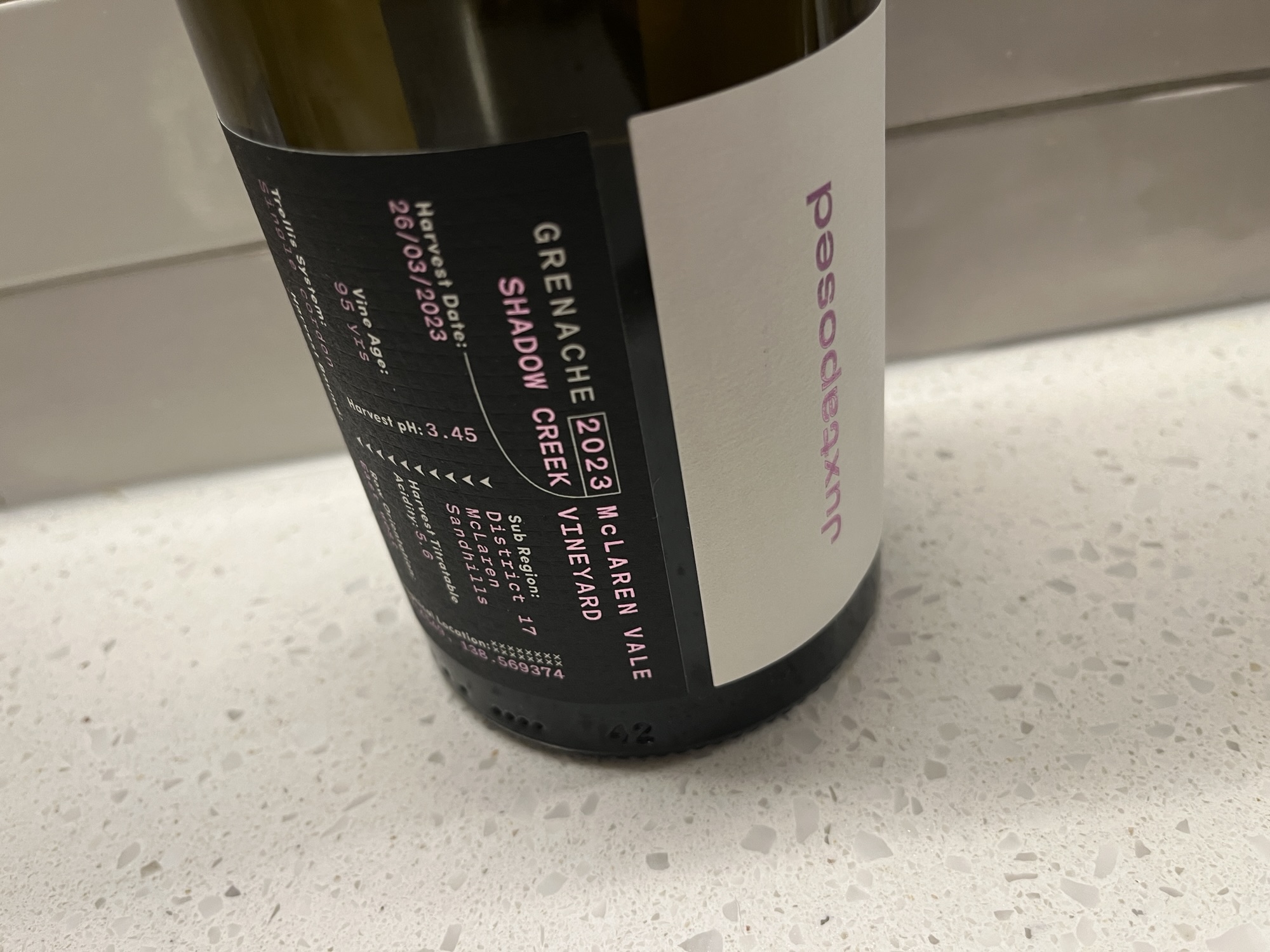 X-factor Grenache: Juxtaposed Shadow Creek Vineyard Grenache 2023