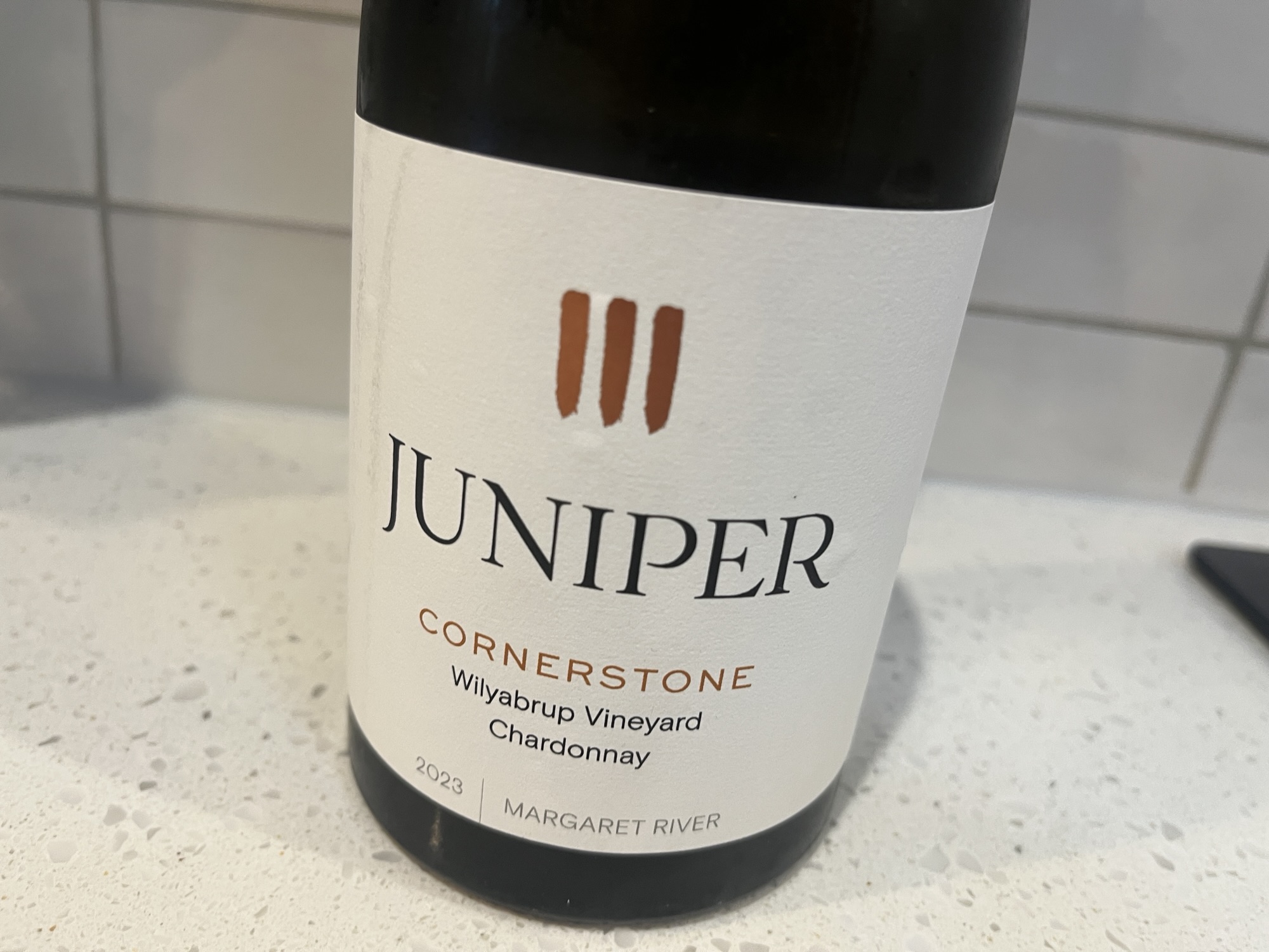All Margaret River class with the Juniper Cornerstone Wilyabrup Chardonnay 2023
