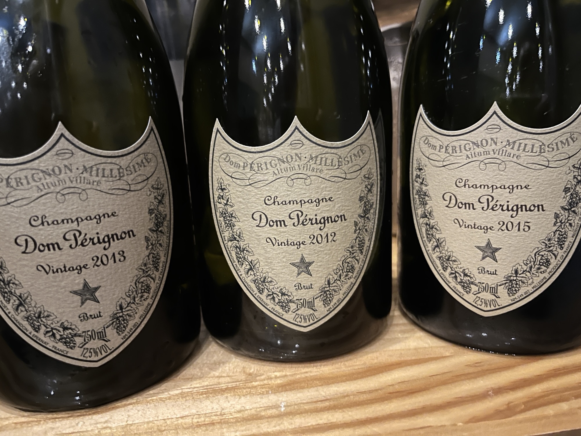 A Dom Pérignon vertical 2012-2015 and more fanciness for the Canberran sign off
