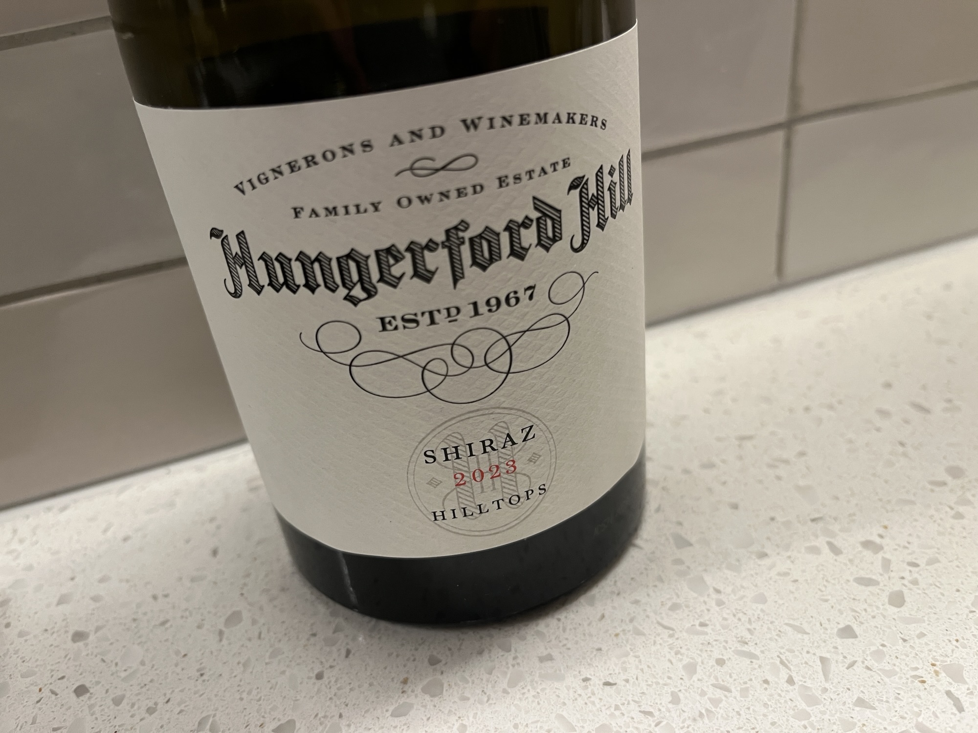 A proud bit of Hilltops style with the Hungerford Hill 2023 Shiraz