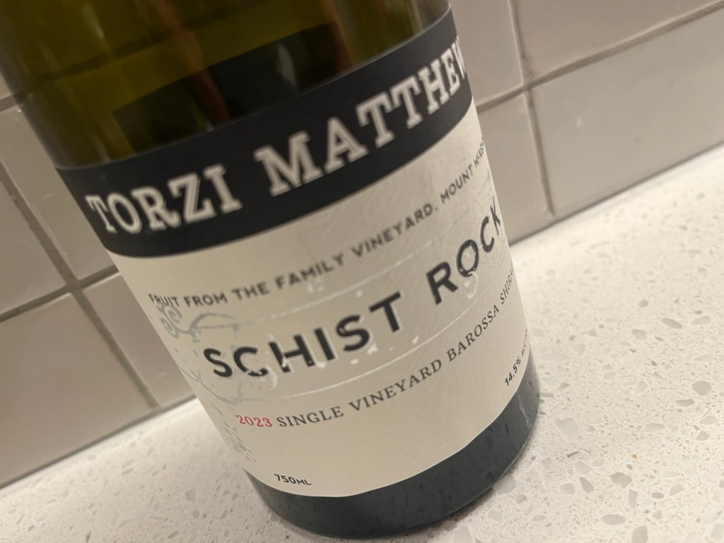 Torzi Matthews Schist Rock Shiraz 2023
